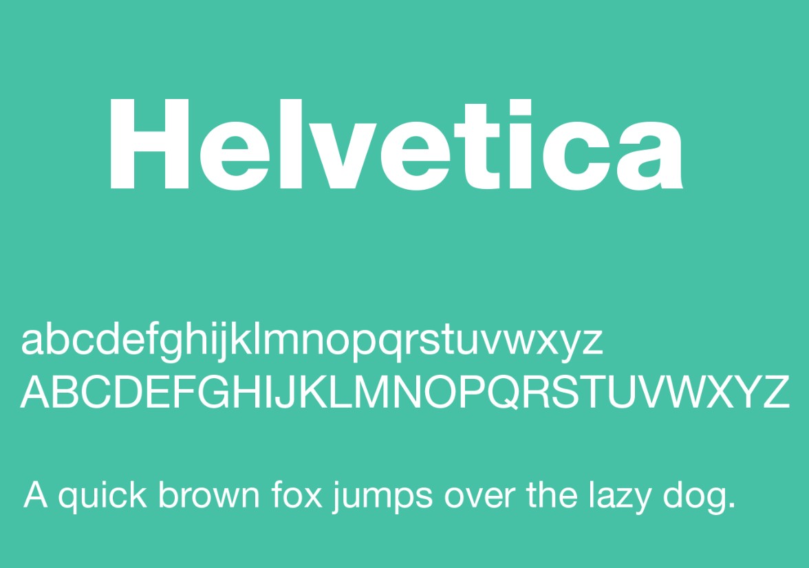 Helvetica Font 